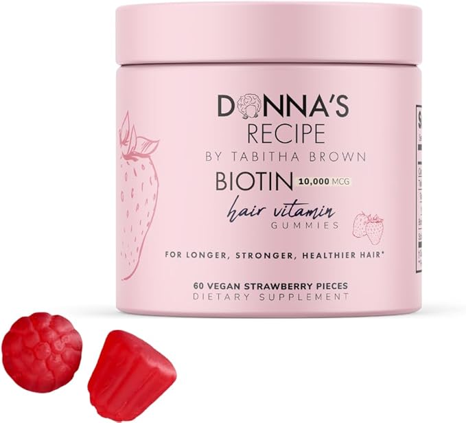 Donna's Recipe by Tabitha Brown Vegan Biotin Hair Vitamin Gummies