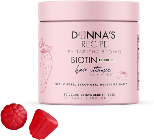 Donna's Recipe by Tabitha Brown Vegan Biotin Hair Vitamin Gummies