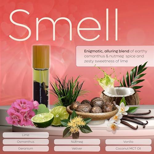 Pheromone Perfume with Infused Essential Oils - Obsidian Roll - Attraction Element with Long-Lasting Scent - Unisex For Men and Women