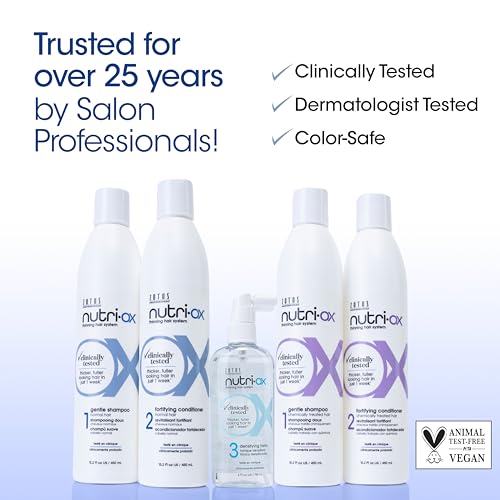NUTRI-OX Densifying Tonic Thicker, Fuller-Looking Hair | For Extremely Thin Hair | 30-Day Supply | Clinically & Dermatologically Tested | Color-Safe