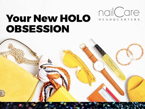 Nail Care Headquarters Refillable Holographic Cuticle Oil Pen for Nails - Empty Holo Squeeze Nail Oil Pen with Brush from by Bliss Kiss 3-Pack