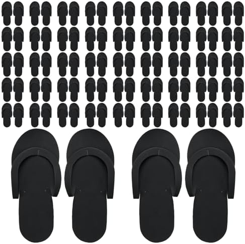 Mepase 90 Pairs Pedi Slippers Disposable Flip Flops Bulk Foam Spa Pedicure Slippers Sandals for Guests Women Men Foot Nail Salon Party Supplies Shower Hotel Favors