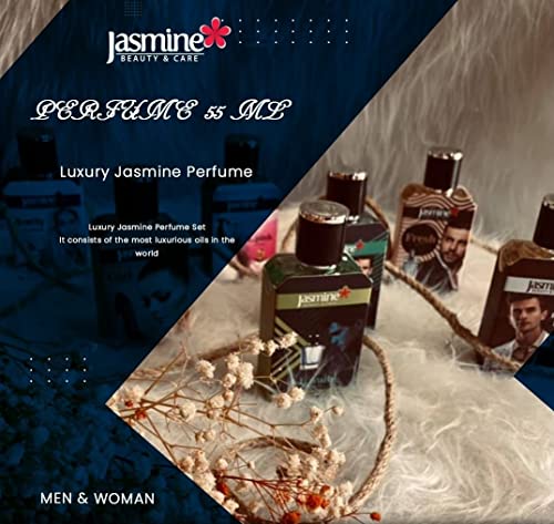 Jasmine Perfume 1.86 Fl. Oz. 55ml (BLURBARI for men) 100% Turkish. Pleasant Smell.