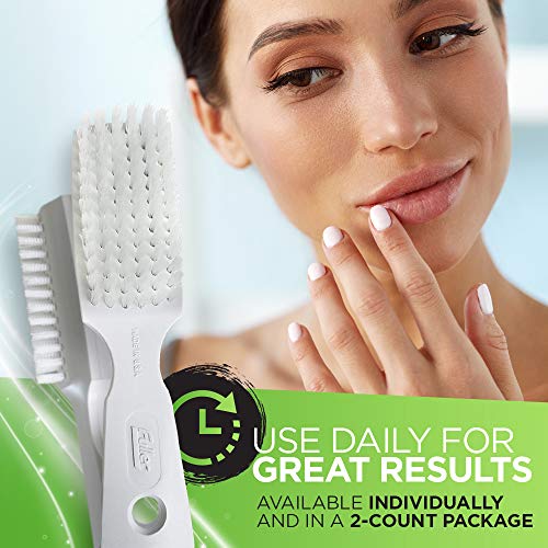 Fuller Brush Hand 'N Nail Brush – Break & Odor Resistant Fingernail & Toenail Cleaner – for Everyday Grooming & Cleaning Finger Nails, Toe Nails, Cuticles, Hands & Feet (White)