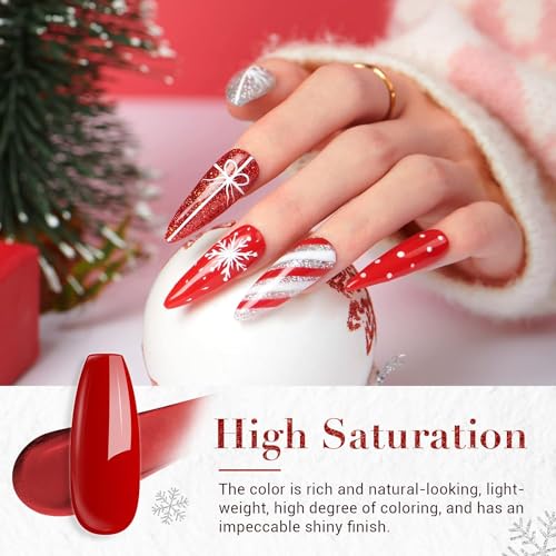 AZUREBEAUTY Dip Powder Red Color 2Oz/56g, Basic Red Dipping Powder French Nail Art Starter Manicure Salon DIY at Home, Long-Lasting, No Nail Lamp Needed