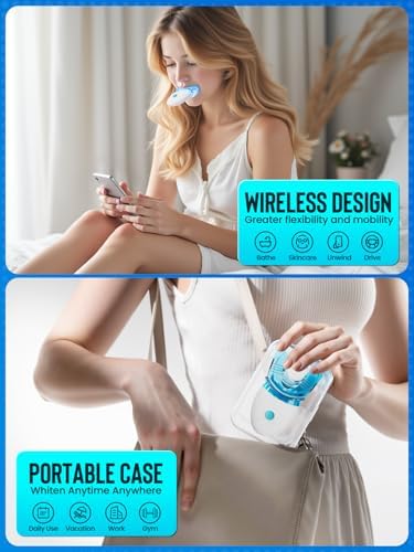 Nicwell Teeth Whitening Kit for Sensitive Tooth: 3 x 35% Carbamide Peroxide Gel & 1 Safe Remineralizing Pen - Teeth whitening LED light for Glow Gen Aged 18-34 - Oral Care for Dentist Office Daily use