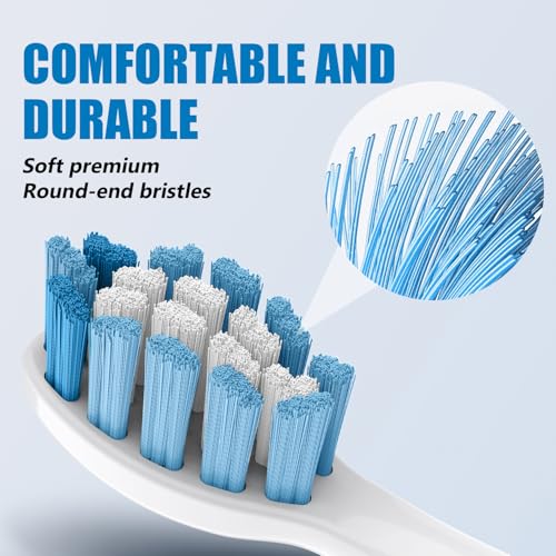 Replacement Toothbrush Heads Compatible with Philips Sonicare and More Click-on Handles 8 Pack White