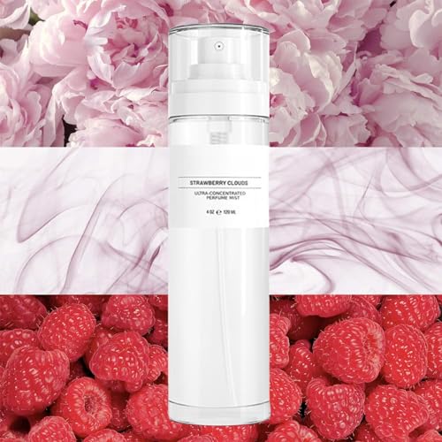 Strawberry Clouds Ultra-Concentrated Perfume Mist, Luxury Perfume Oil, Ultra-Concentrated Women Fragrance Oil, Scentual Fragrances Strawberryy Clouds Body Oils (Strawberry cloud)