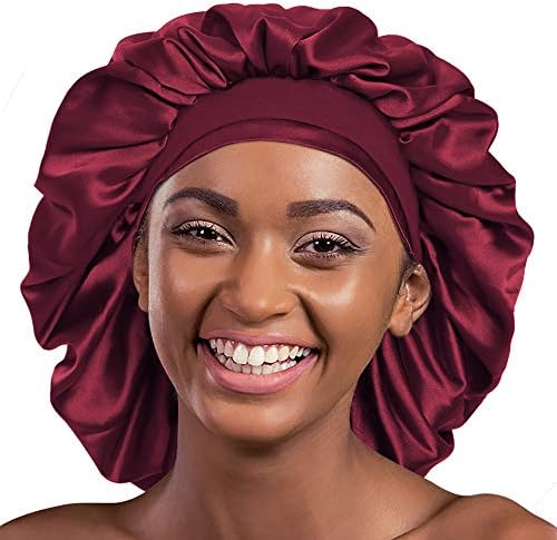 Extra Large Silky Satin Bonnet – Double Layer, Double Care