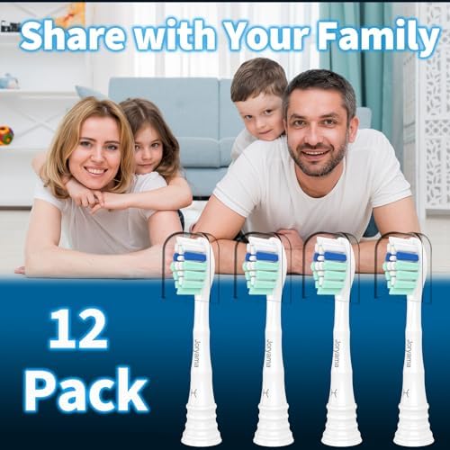 Replacement Toothbrush Heads for Philips Sonicare Replacement Heads, Electric Replacement Brush Head Compatible with Phillips Sonicare C2 C1 4100,12 Pack