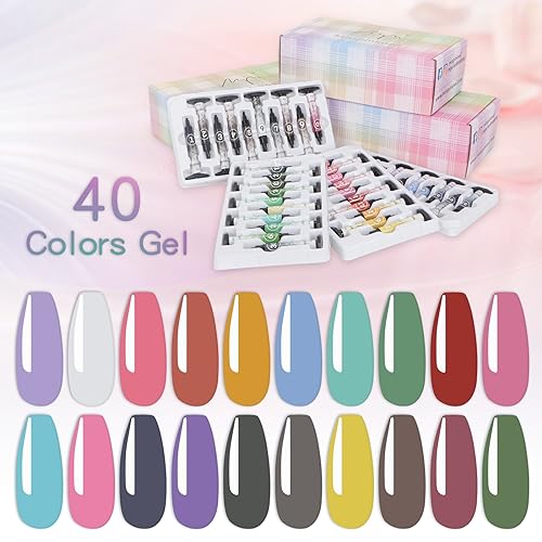 Gel palette Painting gel for nail art 40colors individual squares UV LED Gel for Nail Art DIY