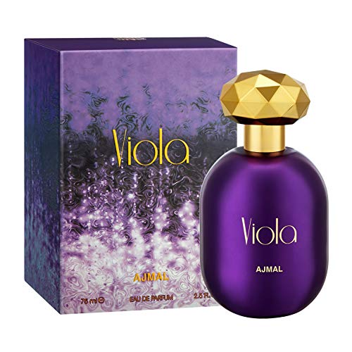 Ajmal Viola Eau De Parfum 2.5 Oz / 75 ML Perfumes For Women | Long Lasting Spicy Fresh Fruity Fragrance - Made in Dubai