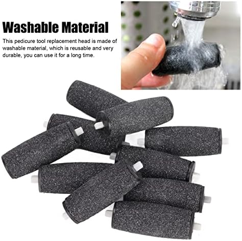Replacement Rollers Heads Refills for Foot File,Scholl Pedicure Hard Skin Remover Refills Pedi Replacement Rollers Heads Foot File Refills Roller Foot Scrubber Pedicure Tools for Callus Shaver