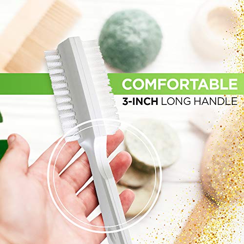 Fuller Brush Hand 'N Nail Brush – Break & Odor Resistant Fingernail & Toenail Cleaner – for Everyday Grooming & Cleaning Finger Nails, Toe Nails, Cuticles, Hands & Feet (White)