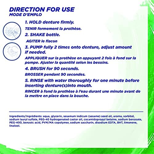 POLIDENT FRESH CLEANSE FOAMING DENTURE CLEANSER 125ML