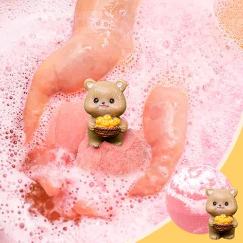 Bath Bombs with Bears Toys Inside for Girls Boys Organic Bath Bombs Set for Kids with Surprise Inside Ideal Kids Birthday Christmas Easter Gift