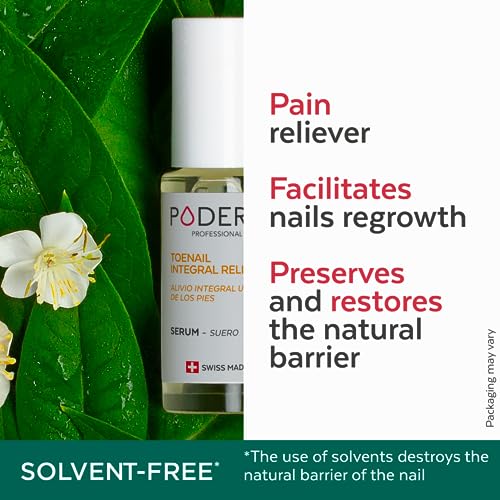 PODERM – 2 in 1 TOENAIL INTEGRAL RELIEVER – Soften Nail – Toe and Fingernail Pain Reliever – Emollient properties - 100% Natural Ingredients and Vegan – Quick & Easy – Swiss Made (INTEGRAL RELIEVER)