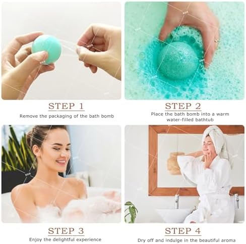Bath Bombs for Women, Present Birthday Gifts Set, 16 Colorful &Scent, Natural Safe & Non-Toxic, Bubble Bath, Shower Bombs with Shea Butter, Bath Salts for Spa Relaxing, for Mom Girlfriend Wife