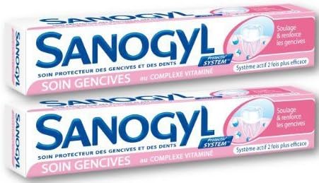Soin Gencives Toothpaste for Irritated Gum Care (2 x 75 Ml Tubes) by Sanogyl