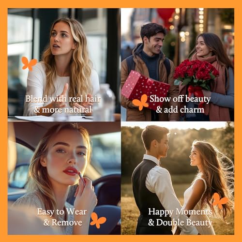 DOORES Clip in Hair Extensions Real Human Hair, Dark Brown 150g 9pcs 20 Inch, Clip in Extensions Real Natural Weft for Women Thick Silky Straight Weft