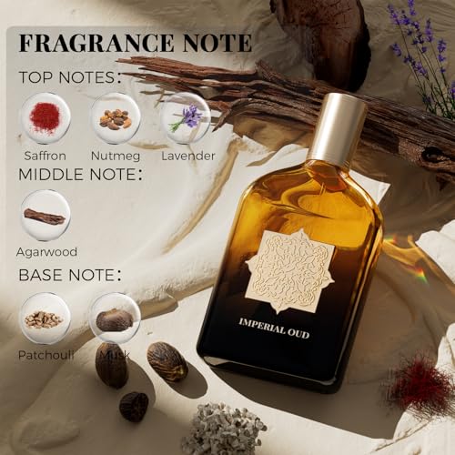 Perfume For Women and Men, Unisex Eau De Parfum Long Lasting Agarwood Oud Fragrance, Ideal for Daily Use, Appointment, Party,3.4 Fl oz