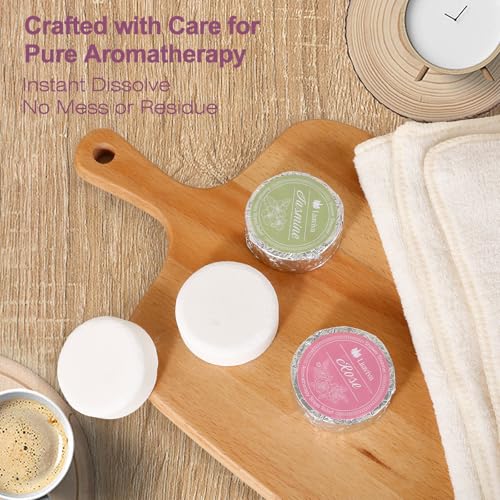 Shower Steamers Variety Pack – 8 Aromatherapy Shower Bombs with Essential Oils – Lavender, Eucalyptus, Citrus, Rose & Jasmine – Spa Gift for Women, Men, Mom, Dad – Individually Wrapped Tablets