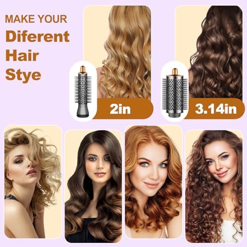 Small Round Volumizng Brush Attachment for Dyson Airwrap HS01 HS05 HS08, 20MM Smaller Tiny Round Brush Volume Boost Short to Medium Length Hair, Bangs to Creates Defined Bouncy Curls