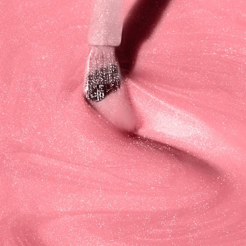 Dazzle Dry Nail Lacquer (Step 3) - Cherry Blossom - A calming blush pink with a subtle multicolored shimmer effect. Semi-sheer shimmer. (0.5 fl oz)