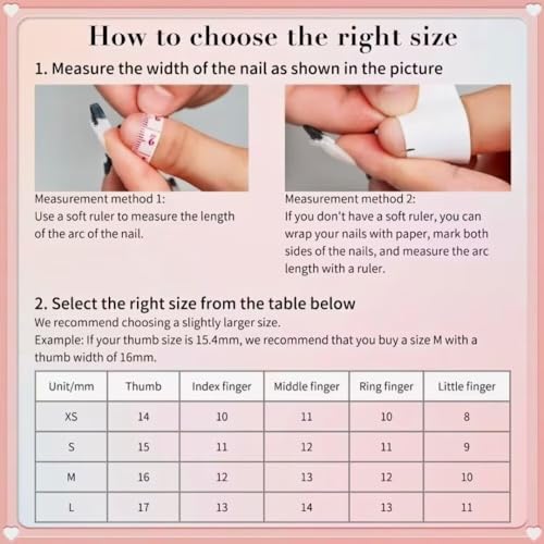 Medium - Luxury Medium Almond 3D False Nails Women Reusable ABS Material Finger Printed Nail Tip French Salon Design Artificial Fingernail-M-size