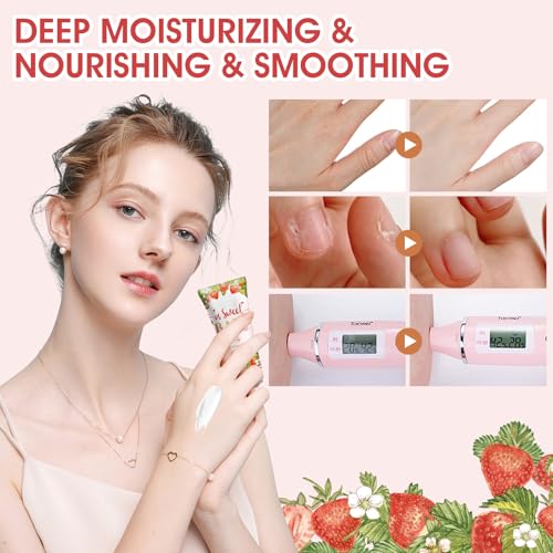 50 Pack Bulk Hand Cream Gifts Sets, Baby Shower Favors and Bridal Shower Favors for Guests with Thank You Card and Organza Gift Bags, Appreciation Gifts, Wedding Party Favors (Strawberry)