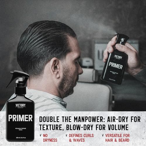 Sea Salt Thickening Spray for Men's Hair | PRIMER by Victory Barber & Brand | Made in the USA