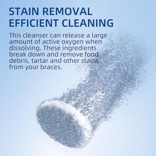 Retainer & Denture Cleaner Tablets (240 count) - Dental Aligner, Mouth & Night Guards, False Teeth Cleaning