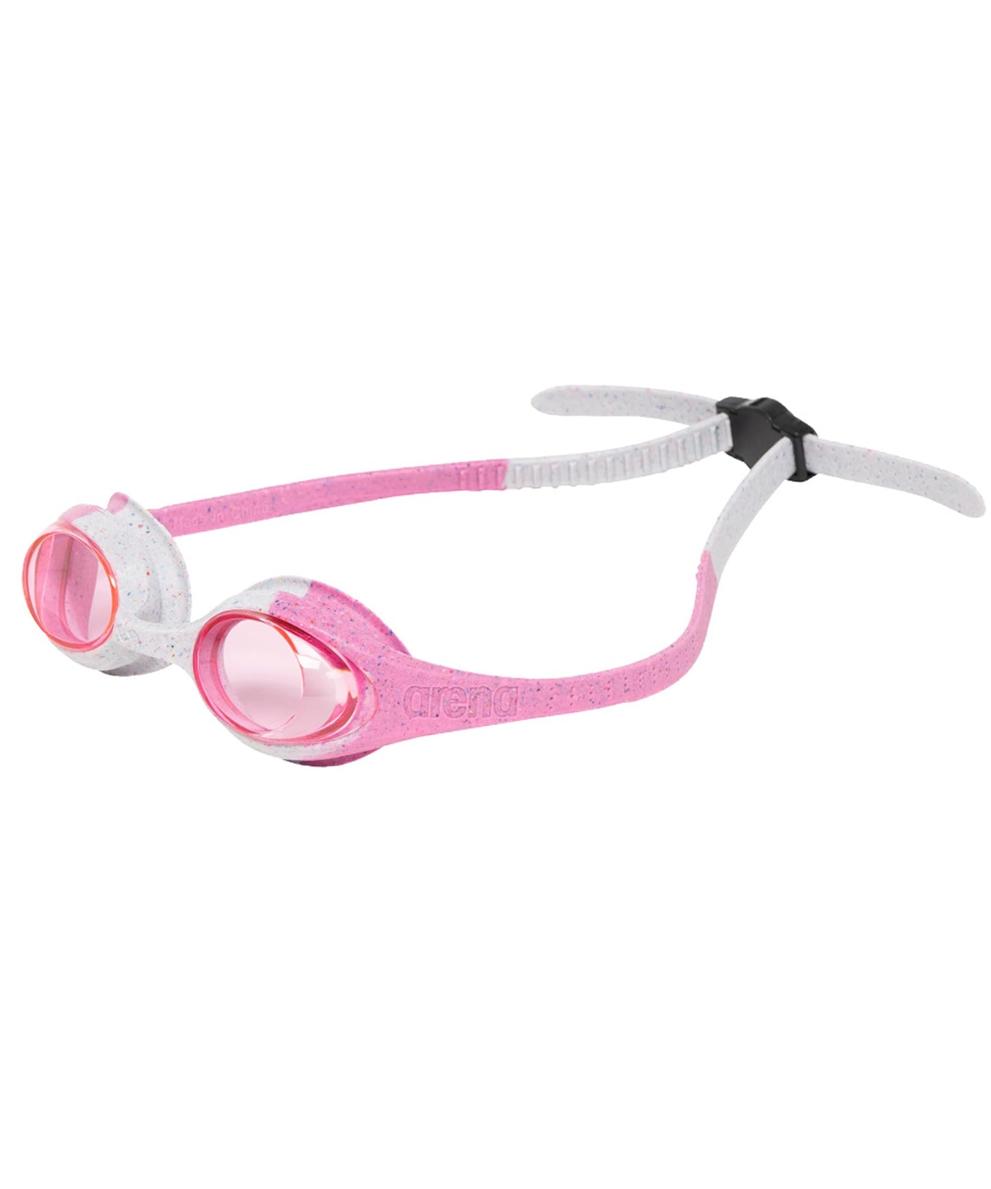 ARENA Unisex Spider Kids Swim Goggles for Boys and Girls Ages 2 to 5, Anti-Fog Non-Mirror Lens, Easy to Use Strap No Leak Goggle, Pink/Gray/Pink