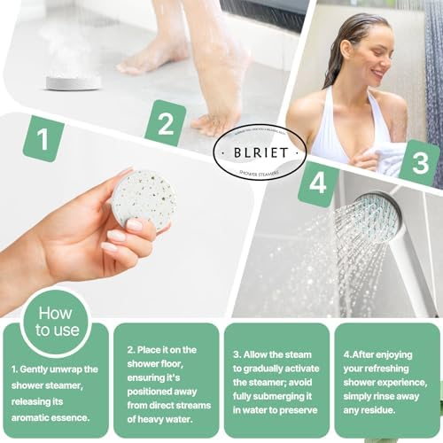 Shower Steamers Aromatherapy 18 Pack Gifts for Women Birthday Christmas Stocking Stuffers White Elephant Natural Essential Oils Stress Relief Mint Lavender Relaxation for Mom her him Men Teens Adults