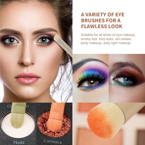 Docolor Makeup Brushes 17 Pcs with Makeup Bag and Makeup Sponge and Brush Protector Morandi Makeup Brush Set Premium Synthetic hair makeup brush Wooden handle Gift Box