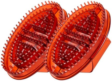 Meridian Pressure Brush, Cepillos Meridianos, 2Pcs Massage Brush for Full Body SPA Massager Relaxation (BrownRed (Without Essential Oils))