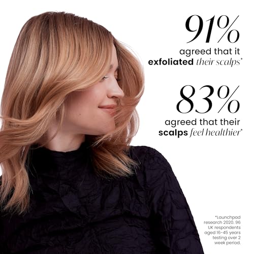 Tangle Teezer Scalp & Shampoo Hairbrush, to Exfoliate, Massage, and Cleanse, for All Hair Types, Onyx Black