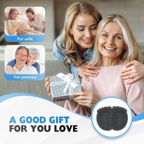 Foot Scrubber in Shower, 2025 New Shower Back Scrubber Massage Pad, Silicone Foot Scrubbers for Bathroom, Back Washer for Men and Women (Blue)