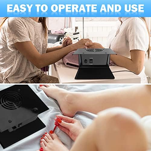 Nail Dryer Fan for Regular Polish 110V 300W Professional Nail Drying Fan with Hot and Cool Air for Hands and Feet Salon Air Nail Dryer Blower Fan for Manicure Salon and Home Use