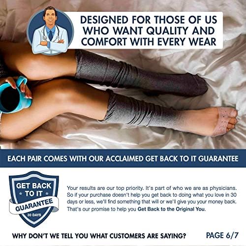 Dr. Frederick's Original Moisturizing Gel Socks - 4 Pieces - Prevents Dry Cracked Heels & Cracked Feet - Day & Night Socks - W4-10 | M5-8