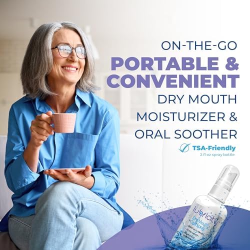 Lubricity Dry Mouth Oral Spray for Symptomatic Relief of Dry Mouth, Flavorless - 2 oz, 30 Day Supply