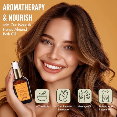 Gift Baskets for Women, Bath and Body Gift Set for her with 13pcs Honey Almond Scented Spa Gifts for Women, Bath Sets Includes Scented Candle, Shower Steamer, Bubble Bath, Bath Salt. Mothers Day Gifts