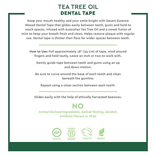 Desert Essence Tea Tree Dental Tape(3pk) - 30 yds