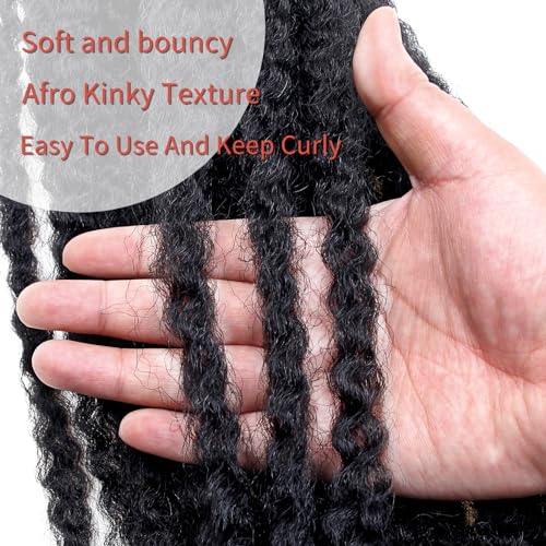 8 Packs Marley Twist Braiding Hair 24 Inches MarleyTwist Hair Long Cuban Twist Hair Marley Afro Kinky Curly Twist Faux Locs Crochet Hair Synthetic Marley Hair Extensions
