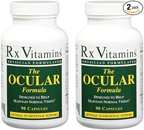Rx Vitamins The Ocular Formula Dietary Supplement, 90 Capsules (Pack of 2)