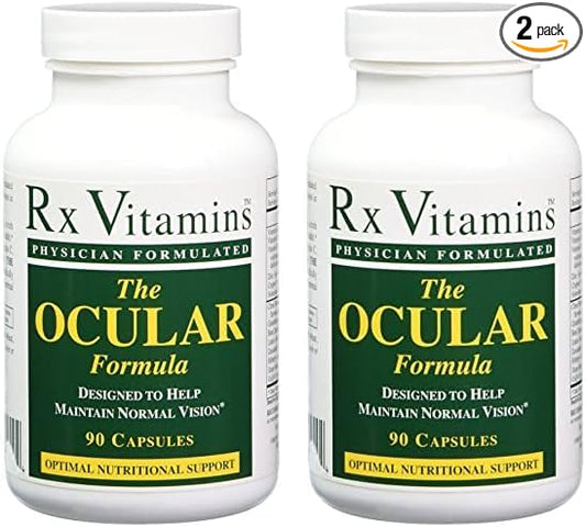 Rx Vitamins The Ocular Formula Dietary Supplement, 90 Capsules (Pack of 2)