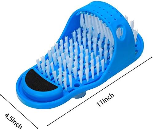 LUITON 2 Pack Foot Scrubber Massager Scrub Feet Cleaner Washer Brush for Shower Spa Massage Floor Slipper for Exfoliating Cleaning Foot