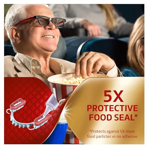 Poligrip Power Max Power Hold plus Seal Denture Adhesive Cream, Denture Cream for Secure Hold and Food Seal, Flavor Free - 2.2 oz (Pack of 4)