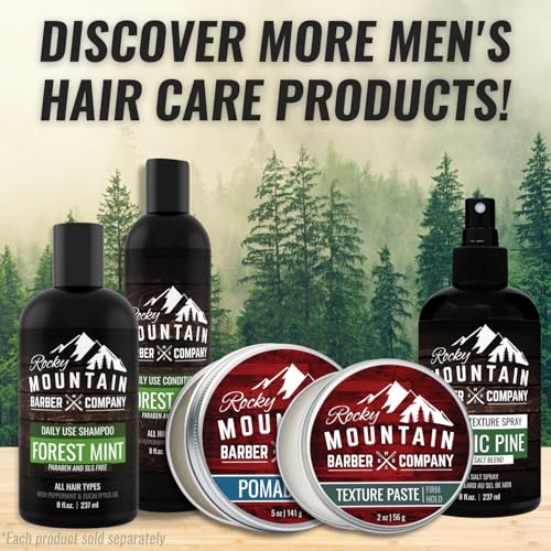 Rocky Mountain Barber Company Men's Conditioner - Tea Tree Oil, Peppermint & Eucalyptus for All Hair Types - 8oz
