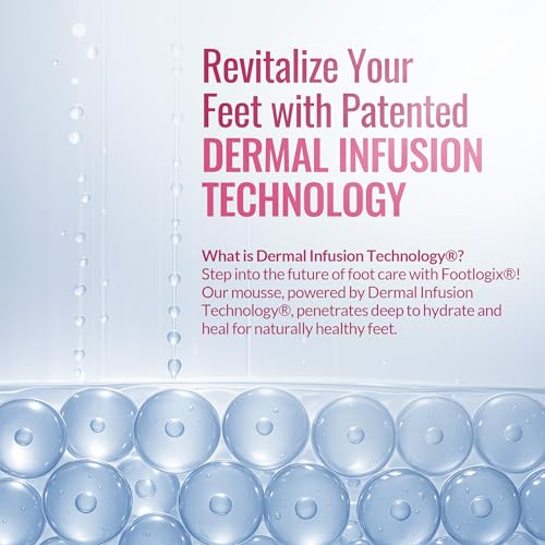 Footlogix Rough Skin Formula with Spiraleen - Mousse for Dry Cracked Heels and Feet, Foot Care for Men and Women, Dry Cracked Feet Treatment, 4.23oz